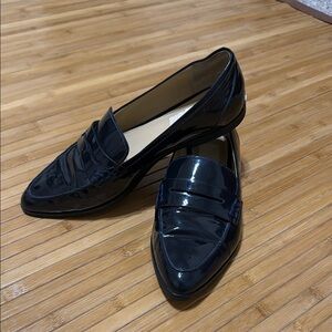 Michael Kors Dark Navy Penny Loafers